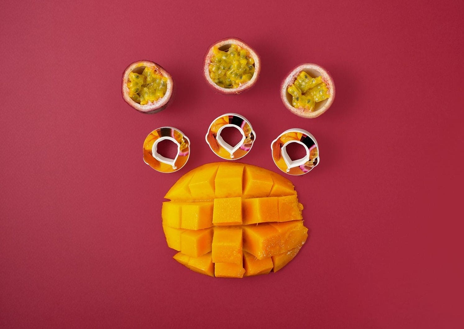Passionfruit mango pods